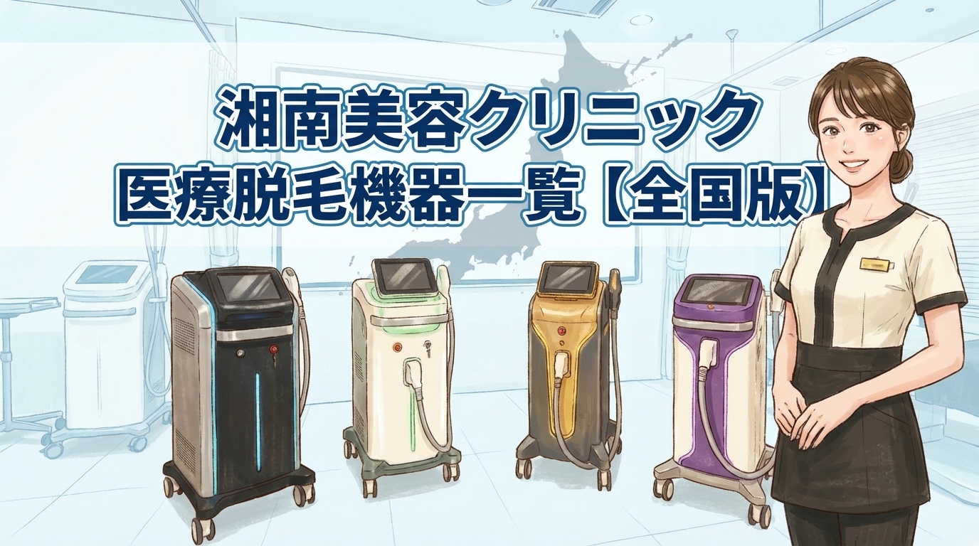 湘南美容クリニック 医療脱毛機器 導入一覧【全国版】